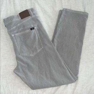 Faherty Gray Stretch Terry Five Pocket
